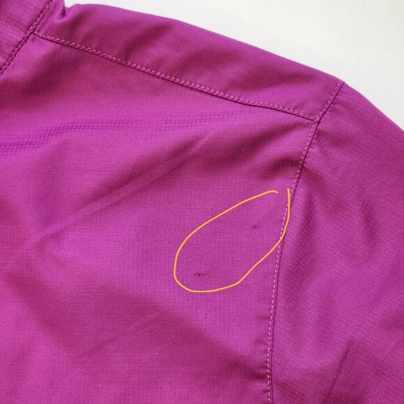 Pearl‎ Izumi MTB Barrier Cycling Jacket Womens M Purple Wine Full Zip Small FLAW - Picture 11 of 11